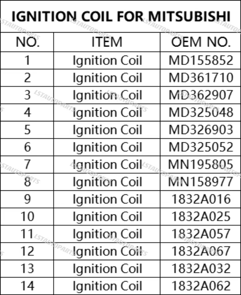 Ignition Coil OEM MD325048 for Mitsubishi